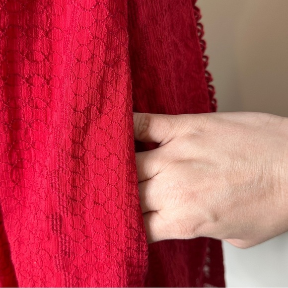 Free People Wherever You Go mini dress red 6 - Picture 7 of 7